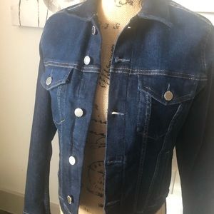 Dark blue jean jacket